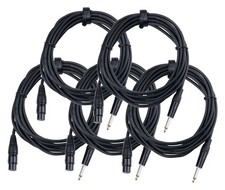 5x CAVO MICROFONO SET DJ PA
