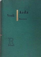 Verdi  AIDA PARTITURA ricordi 