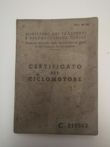 Libretto circolazione - libretto,