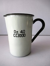 Antico Vasellame Smaltato Tazza Brocca Oz. 40 C.C.1000 Sur Enamel Circa 1952