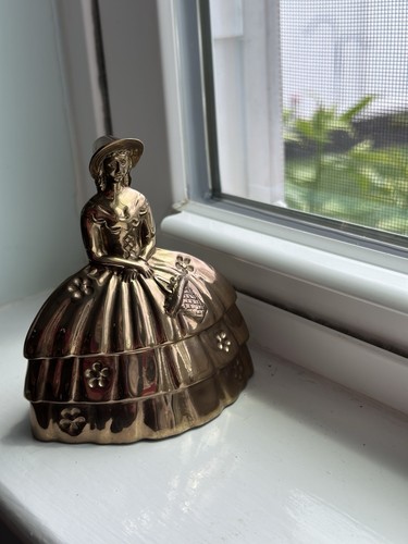 Campana statuina bronzo ottone