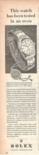 ROLEX OROLOGIO oyster perpetual certified chronometer 1960 Pubblicita' Vintage 