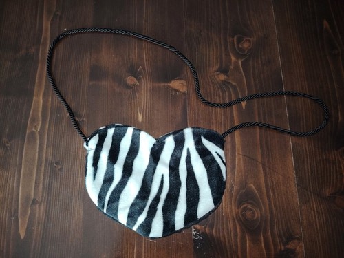 Borsetta cuore zebrata - borsetta,