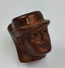 antica PIPA TABACCO PFEIFE FUMO VINTAGE Francia St. Claude in Legno Figurina 900