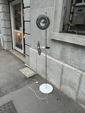 LAMPADA DA PAVIMENTO 60s  CROMO MARMO ITALIAN DESIGN FLOOR LAMP