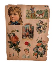 Pagina album vittoriano 1880