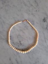 collana corallo rosa denominato "a pelle d'angelo" con scatola originale