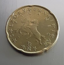 Moneta 20 Centesimi Slovenia 2007