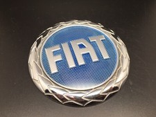 FIAT 85MM LOGO BLU SIGLA EMBLEMA FREGIO STEMMA SCRITTA TARGHETTA BADGE TARGA
