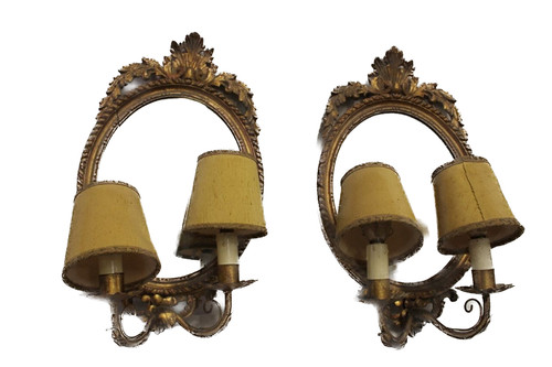 Coppia antiche specchiere - di,