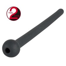 dilatatore in silicone nero per uretra uomo plug uretrale pene maschile black 