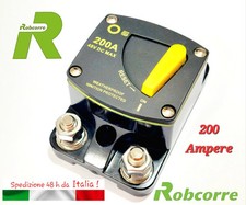 Staccabatteria Fusibile a Riarmo Magnetotermico Stacca Batteria Camper Auto 200A