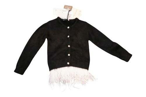 Maglione cardigan angora
