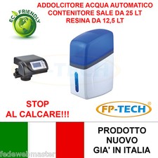 ADDOLCITORE ACQUA AUTOMATICO 25 LT CABINATO USO DOMESTICO RESINA 12.5 LT CALCARE