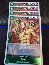 Enel OP10-025 X4 PLAYSET Rare English One Piece TCG Card: OP10
