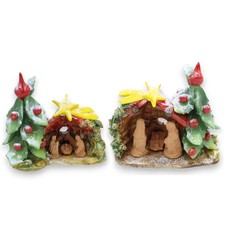 Presepe Capanna Innevata in