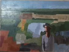 olio su tela Modugno (Roma