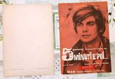 (a1) SPARTITO MUSICALE MAURIZIO " 5 MINUTI E POI..." Testo HERBERT PAGANI 1968