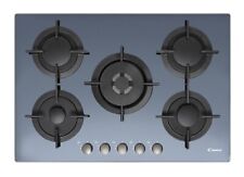 PIANO COTTURA CANDY CVG75SWGX GAS 5 FUOCHI 75 CM VETRO TEMPERATO INOX