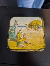 VINTAGE SCATOLA DI LATTA  PRIMIZIA COSTUMI DA BAGNO