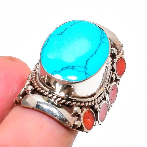 Anello pietra preziosa corallo
