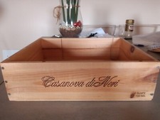 Cassetta legno Vino CASANOVA DI NERI   vuota senza coperchio 3 BT.