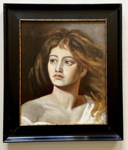 Dipinto olio ritratto donna - dipinto,