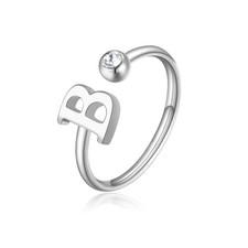 Sagapo Anello Donna Lettera B
