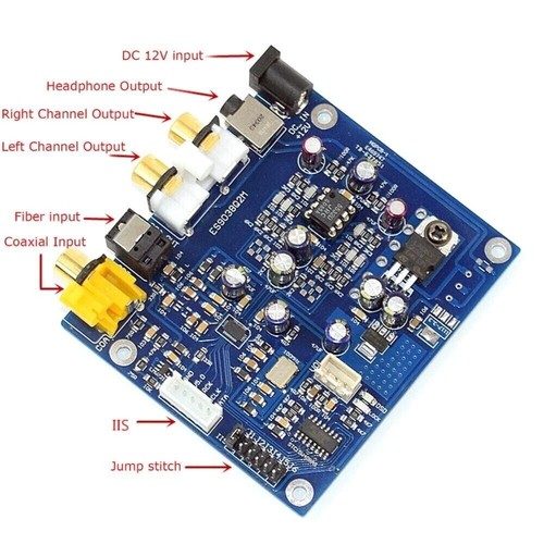 Es9038 q2m i2s dsd - es9038, scheda