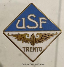 CALCIO USF UNIONE SPORTIVA FERROVIERI TRENTO DISTINTIVO FOOTBALL ANNI 1930