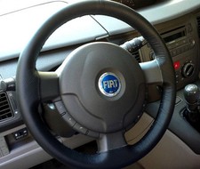 FIAT IDEA coprivolante in vera pelle NERA su misura