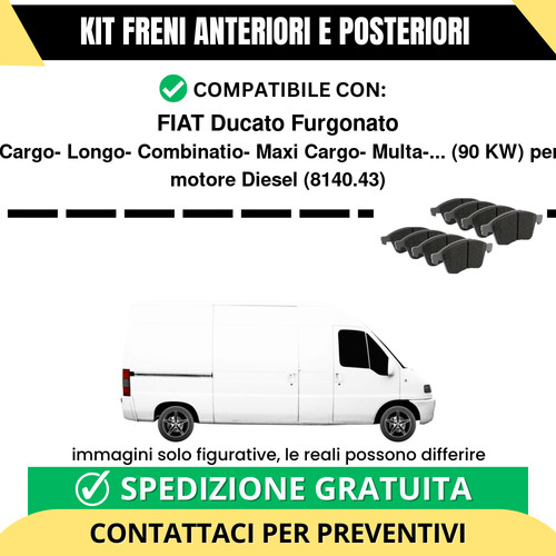 Pastiglie freno ant post - +,