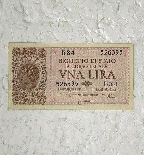 Una lira banconota italia - banconota, per
