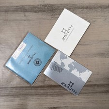 Libretti e Garanzia Zenith Vintage