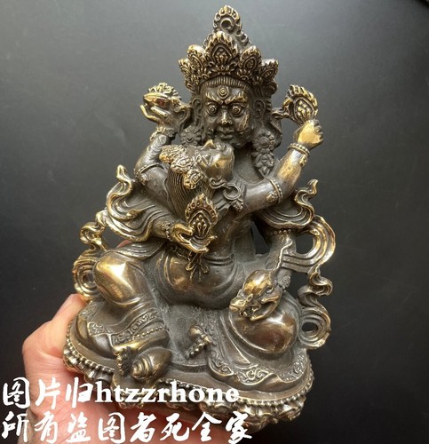 Statua buddha ottone - ottone, 6"
