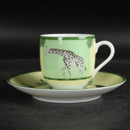 Tazza piattino hermes africa - tazza, e