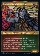 MTG RADHA, COALITION WARLORD 351 FOIL EXC TEXTURED SIGNORA COALIZIONE DMU X EN