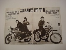 advertising Pubblicità 1976 MOTO DUCATI 350 GTL/125 ISDT REGOLARITA'
