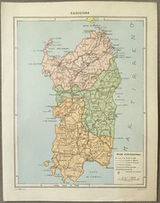 SARDEGNA CARTINA GEOGRAFICA
