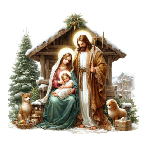 Adesivo murale - , presepe
