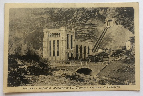 Cartolina fonzaso impianto - cartolina,