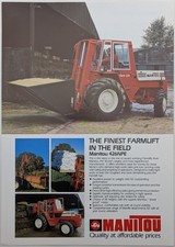 Manitou 426 NPE Farmlift Farm Fork Lift 1 foglio brochure di vendita, c 1980s