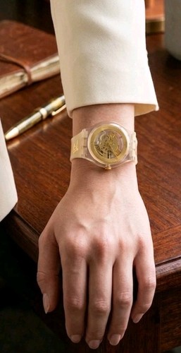 Orologio swatch golden jelly - golden,