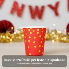Piatti e bicchieri carta rossi