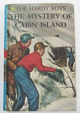 Hardy Boys Mystery Of Cabin Island Hardcover Book #8 1979 Vintage Cameo Endpaper