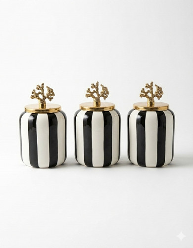 Set barattoli in ceramica - set,
