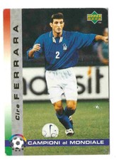 940/2020 2 CALCIO FIGURINA CARD UPPER DECK DIXAN CAMPIONI AL MONDIALE FERRARA