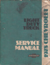 1978 Camion Negozio Manuale Pickup Blazer Suburban Furgone Cheyenne Scottsdale A