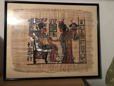 9 Quadro Papiro egiziano autentico con vetro e cornice