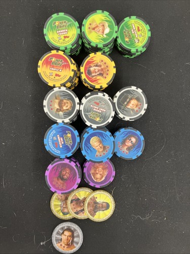 Topps wwe power chipz poker - wwe,